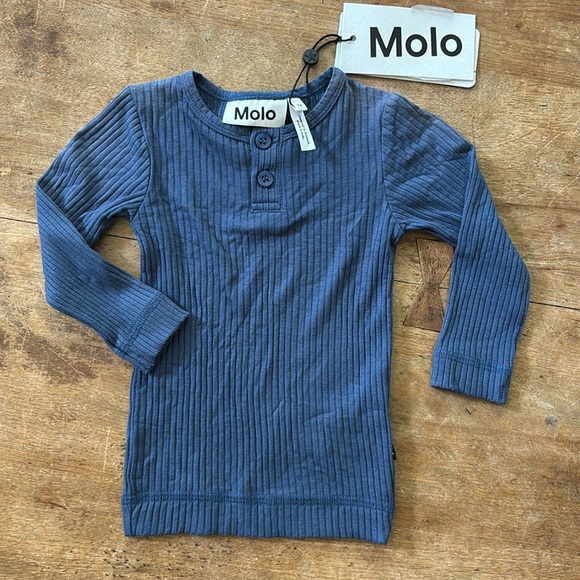 Molo longsleeve knit top sz 9m blue - Picture 1 of 3